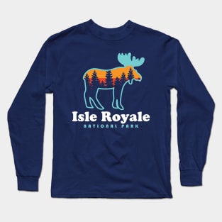 Isle Royale National Park Moose Long Sleeve T-Shirt